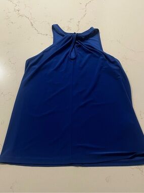 Express Royal Blue Sleeveless Halter Neck Tank